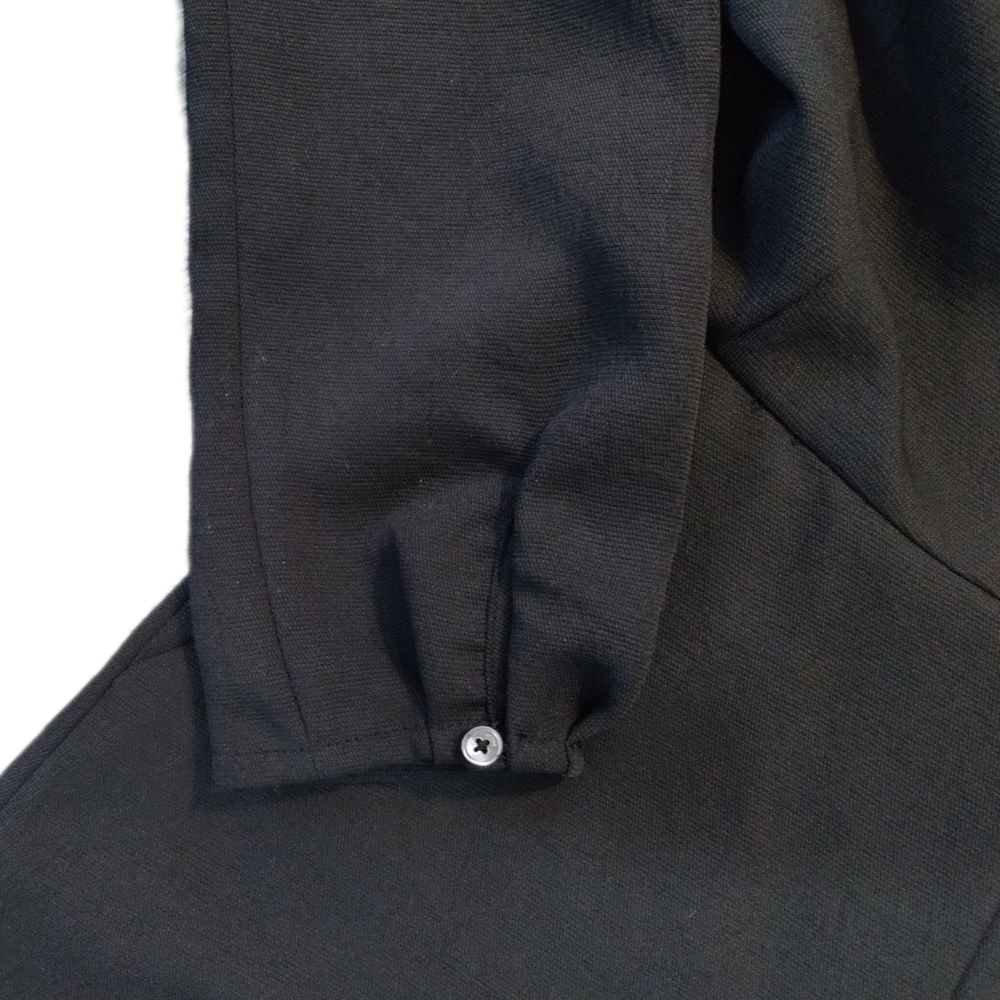 Aritzia Wilfred Écoulement V-Neck Tie Waist Jumpsuit Black Size 6 - Picture 5 of 9